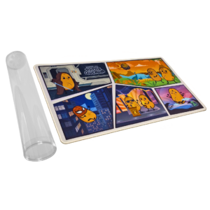 Playmat comic donde las papas queman